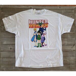 Hunter X Hunter T-Shirt Men’s Size 2XL Anime White Short Sleeve XXL New